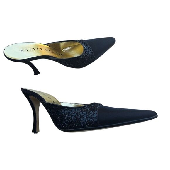 Walter Steiger Black and Gold Mules - Picture 5 of 14